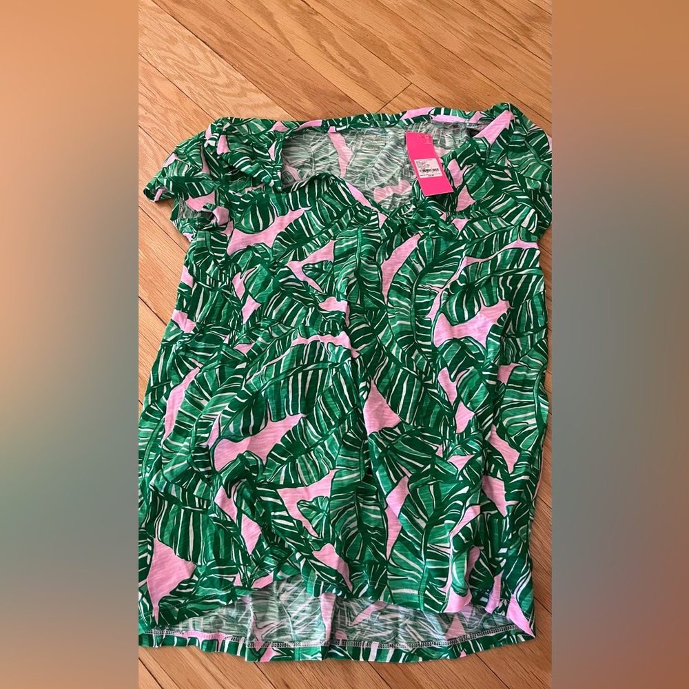 Lilly Pulitzer banana leaf t shirt
